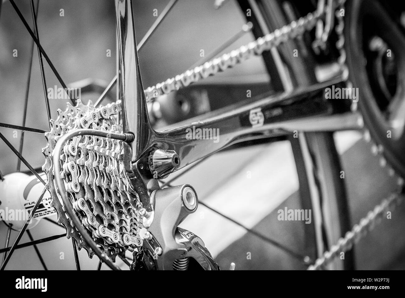 Images d'un STC Or Orro roadbike avec composants Ultegra Shimano Banque D'Images