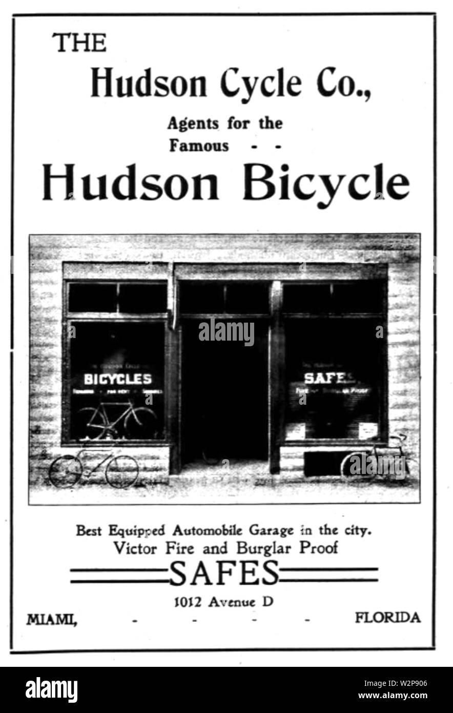 1905 Location d'Hudson annonce Avenue à Miami en Floride Banque D'Images