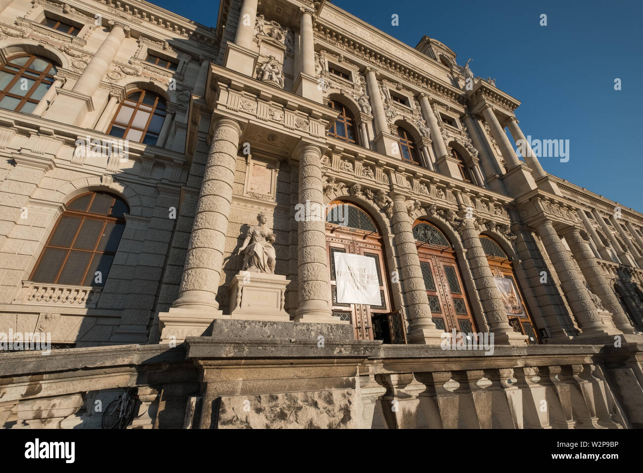 Détail de la façade extérieure Kunsthistorisches Museum (Musée de l'histoire de l'Art), Maria-Theresien-Platz, Vienne, Autriche Banque D'Images