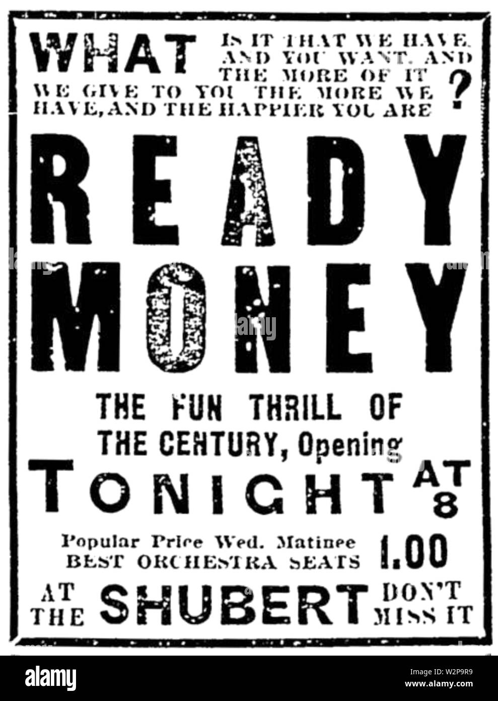 Shubert Theatre 1913 BostonEveningTranscript3 mars Banque D'Images