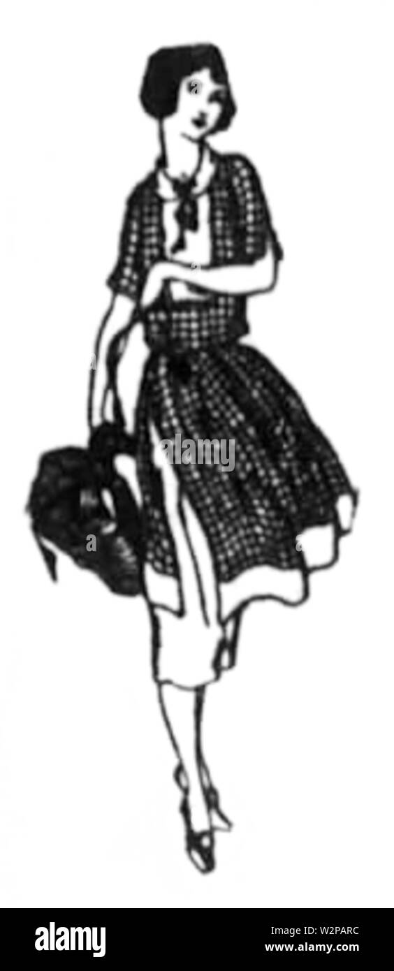 1921 Nelly Don dress Banque D'Images