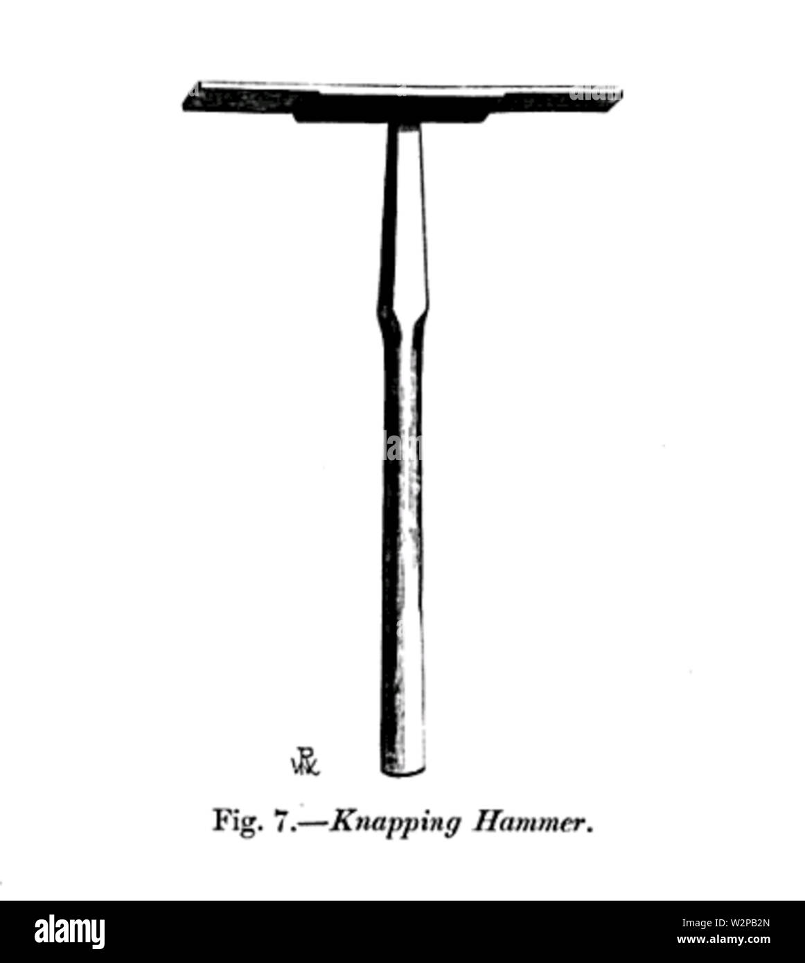 Pistolet à silex de connaissances du 19e siècle knapping hammer Photo Stock  - Alamy
