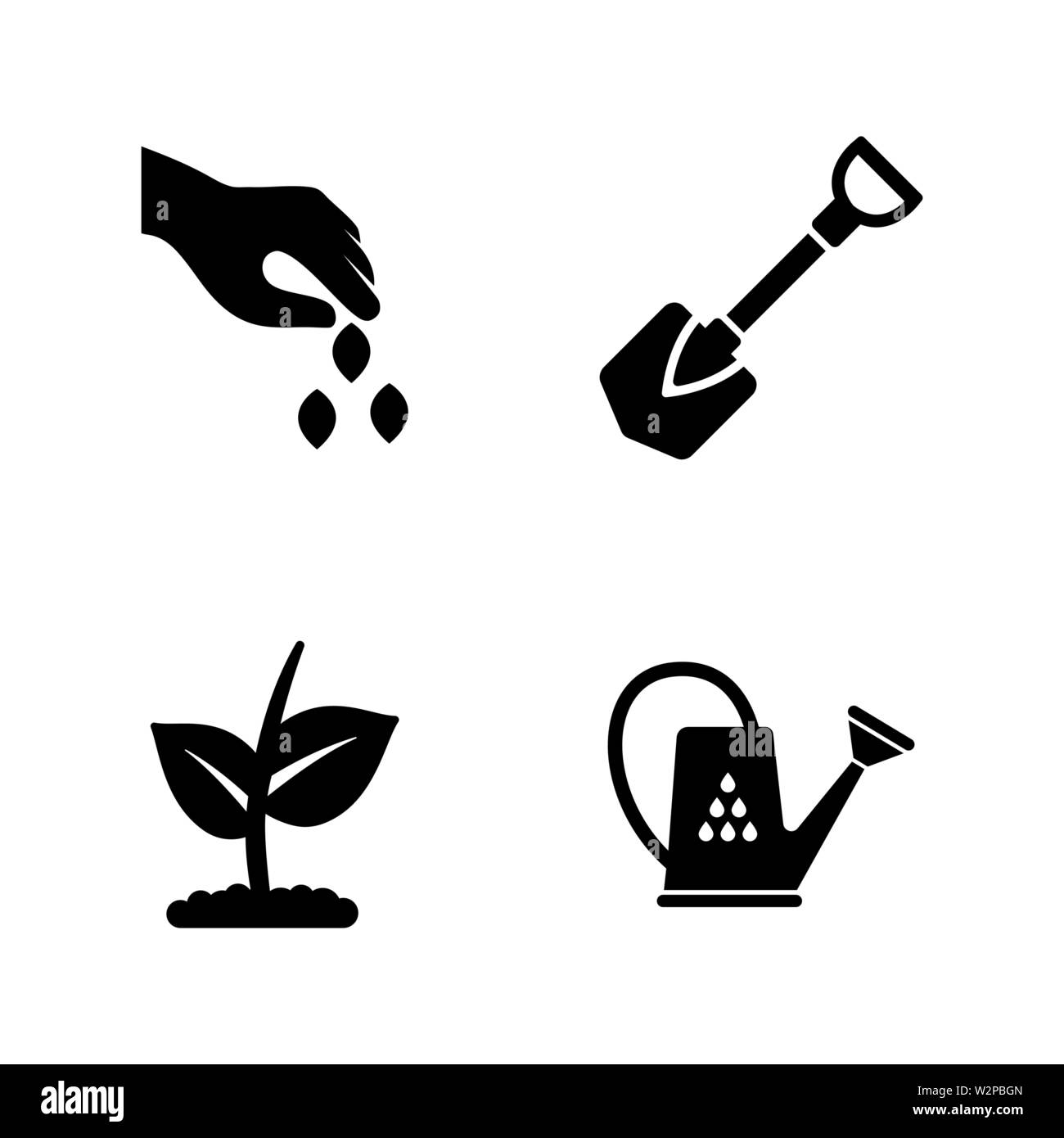 Jardin. Les simples Vector Icons Set pour la vidéo, les applications mobiles, sites Web, projets d'impression et de votre conception. Illustration plat noir sur fond blanc Illustration de Vecteur Jardin. Les simples Vector Icons Set pour la vidéo, les applications mobiles, sites Web, projets d'impression et de votre conception. Illustration plat noir sur fond blanc Illustration de Vecteur