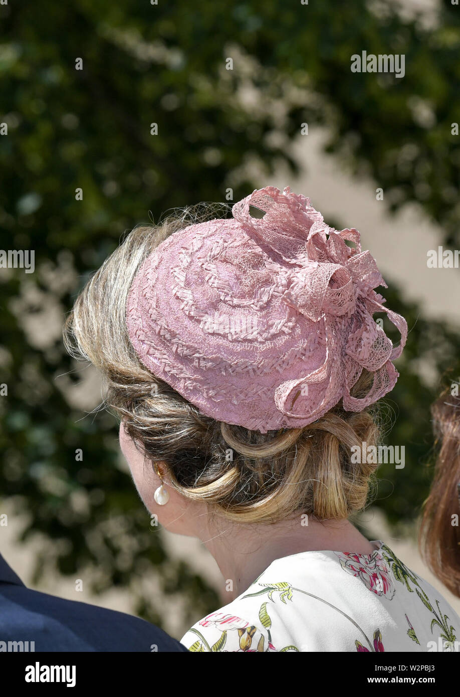 Wittenberg, Allemagne. 10 juillet, 2019. La Reine Mathilde de Belgique se trouve dans la maison de Luther. Le couple royal visites de Thuringe et de Saxe-anhalt sur un voyage de deux jours. Credit : Jens Kalaene Zentralbild-/dpa/ZB/dpa/Alamy Live News Banque D'Images