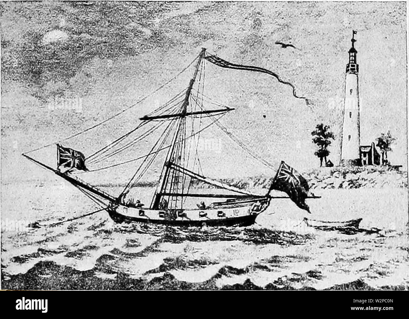 271 L'histoire du yachting Banque D'Images