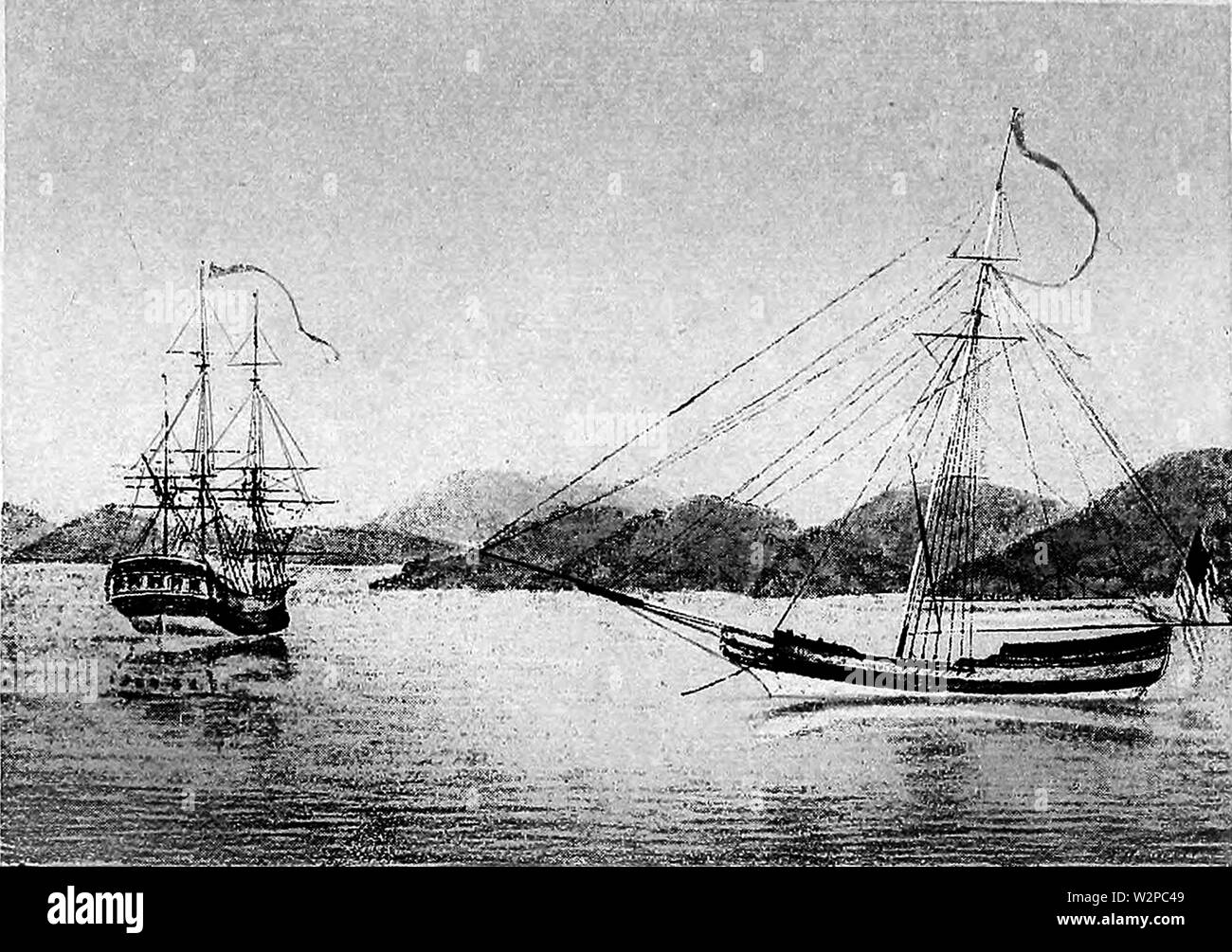 285 L'histoire du yachting Banque D'Images