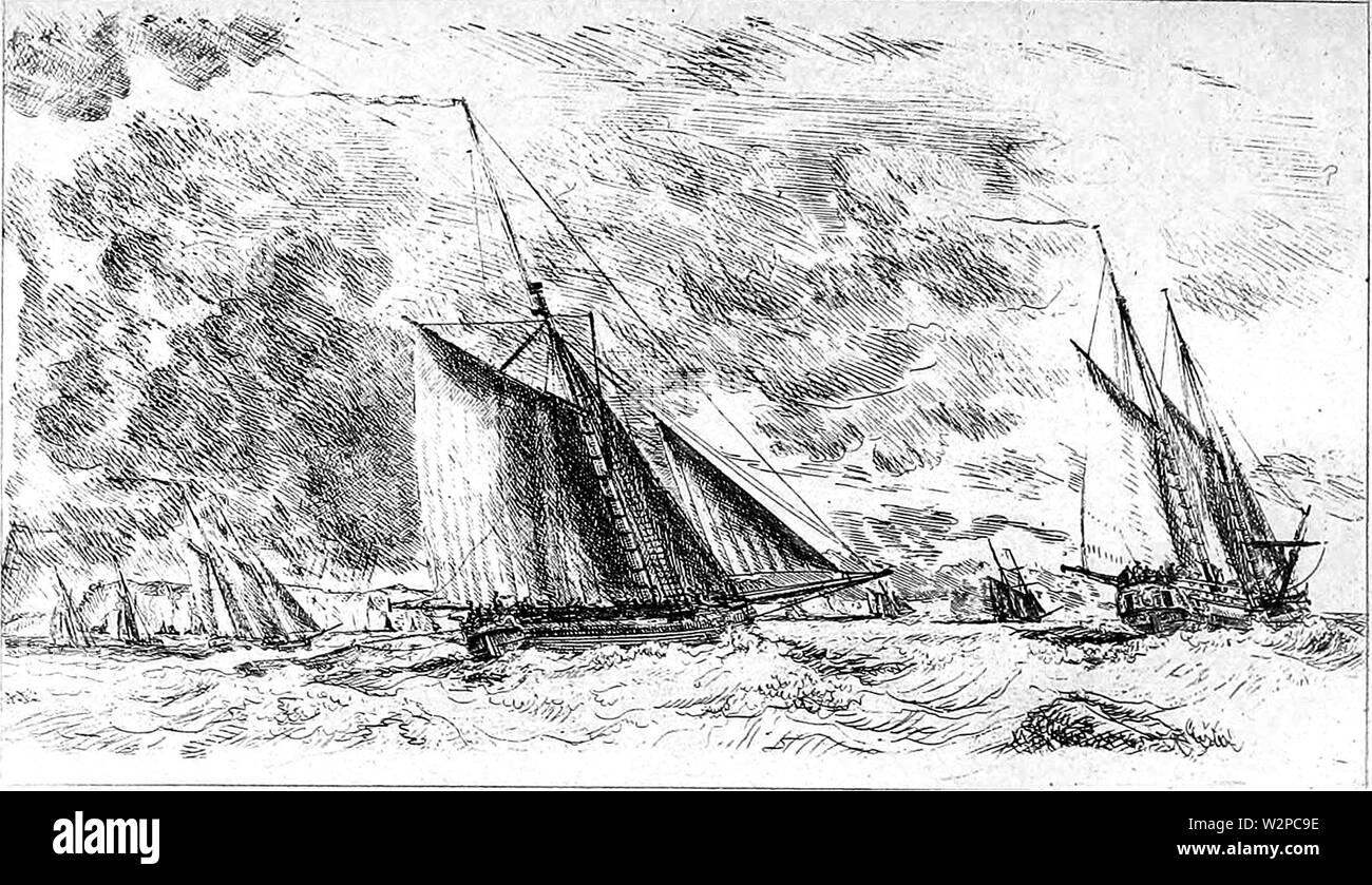 335 L'histoire du yachting Banque D'Images