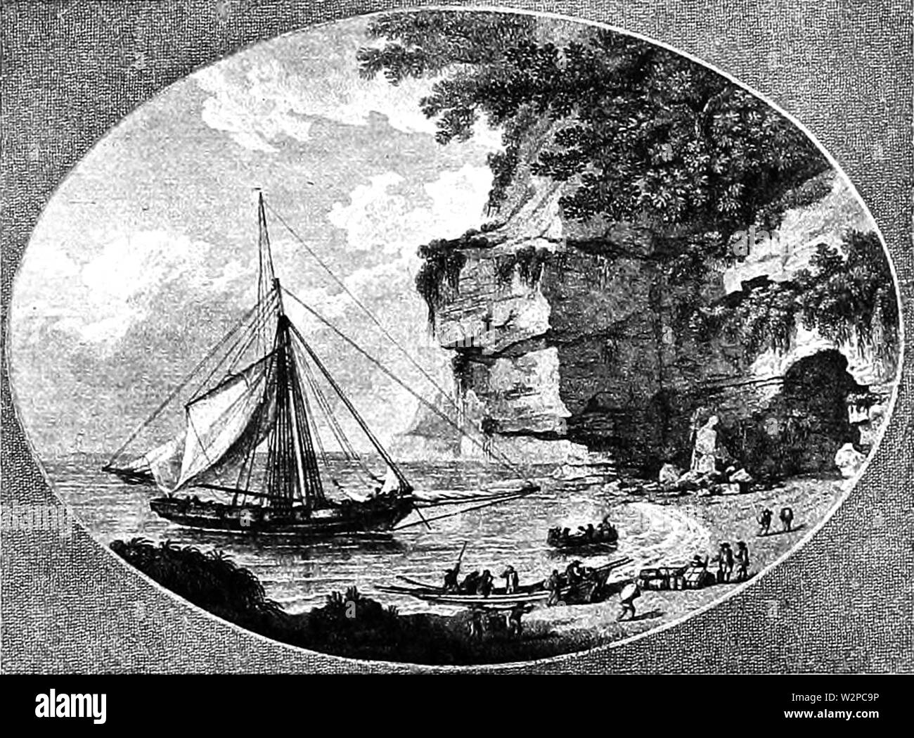 365-1 L'histoire du yachting Banque D'Images