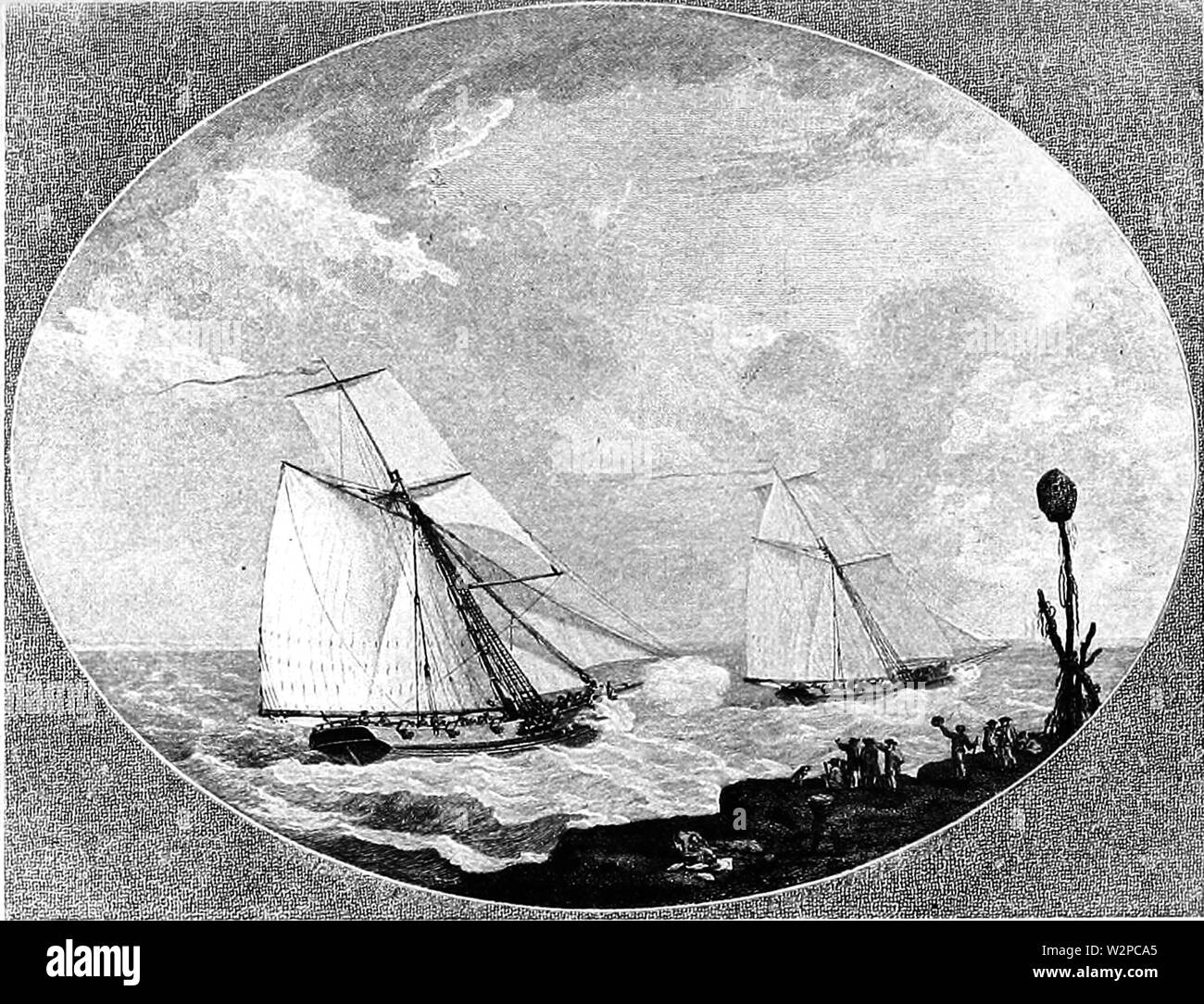 359 L'histoire du yachting Banque D'Images