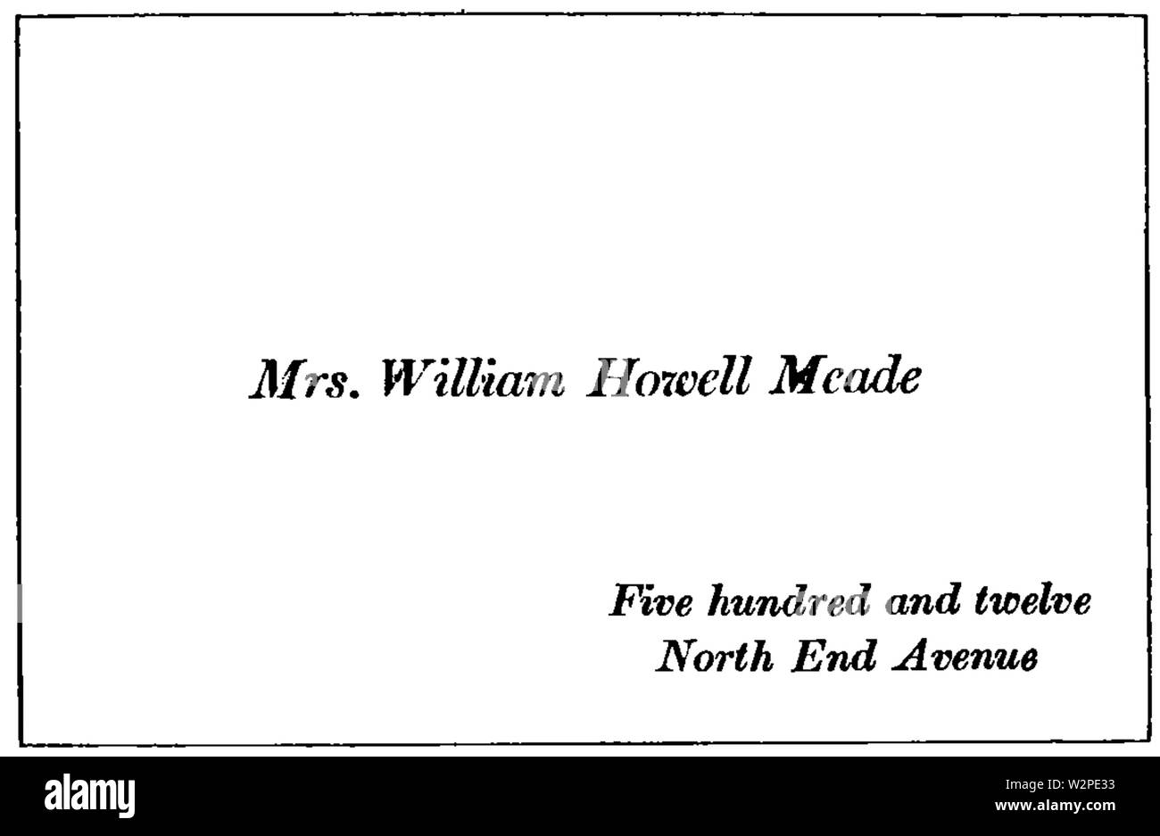 Un bureau d'adresses sur l'étiquette de la carte papier61B Banque D'Images