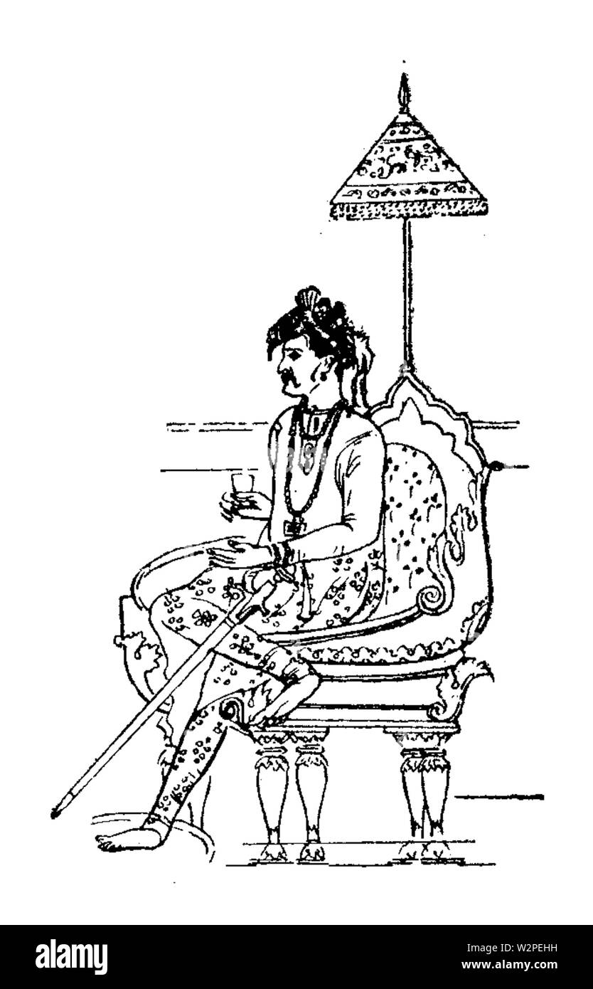 Un empereur moghol Banque D'Images