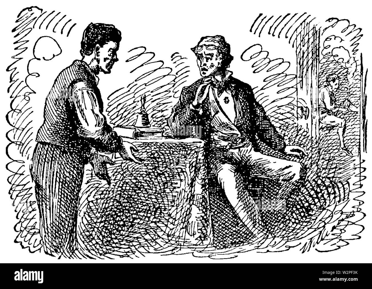 Un clochard à l'étranger L'illustration, p 585 Banque D'Images