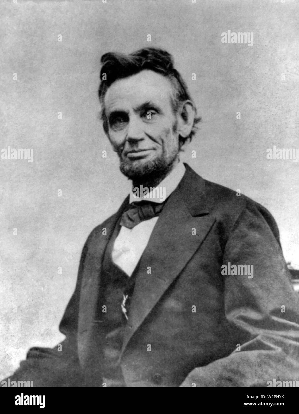 Abraham Lincoln O-115 par Gardner, 1865 Banque D'Images