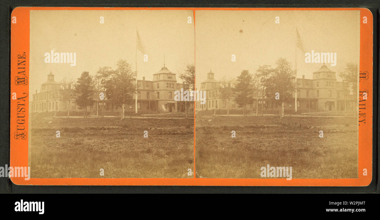 Les bâtiments administratifs, Augusta, Maine, par Henry Bailey Banque D'Images