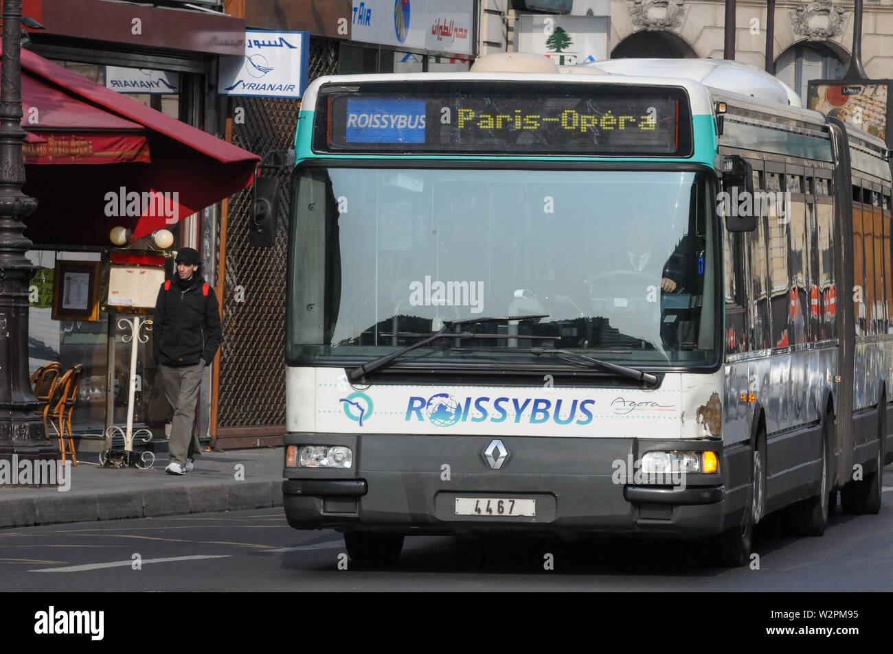 La navette Roissybus, Paris, Ile-de-France, France Banque D'Images