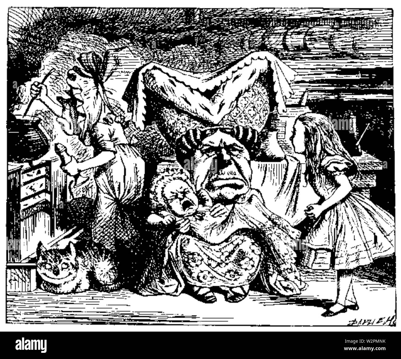 Alice et le poivre porc Banque D'Images