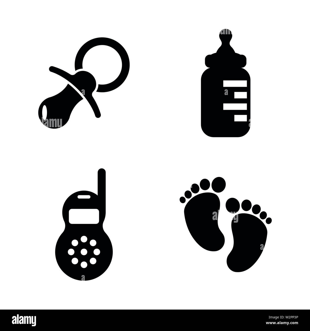 Bebe Enfants Les Simples Vector Icons Set Pour La Video Les Applications Mobiles Sites Web Projets D Impression Et De Votre Conception Bebe Enfants Icon Noir Television Illu Image Vectorielle Stock Alamy