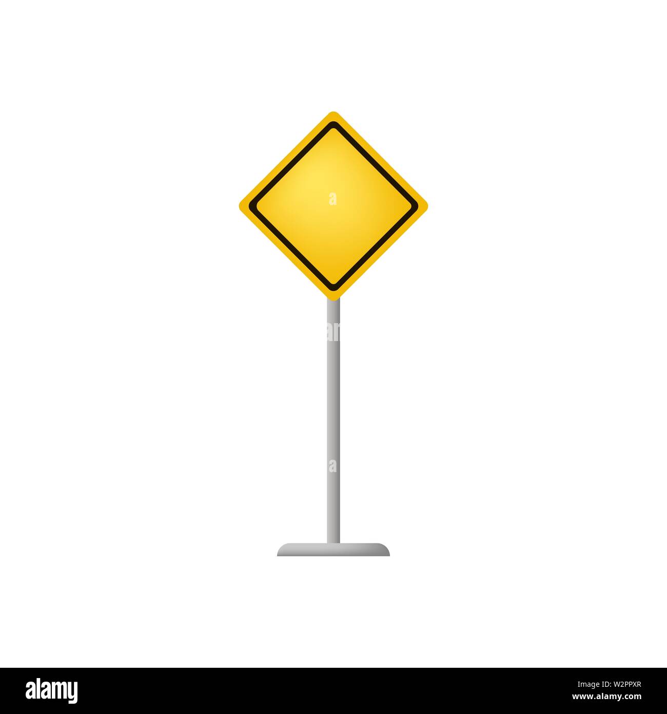 Attention danger isolé sur blanc retour Illustration de Vecteur