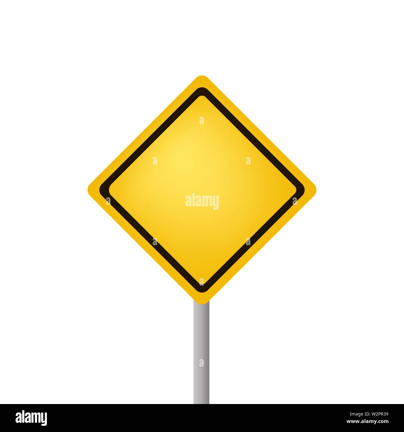 Attention danger isolé sur blanc retour Illustration de Vecteur