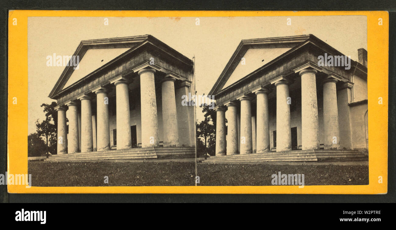 Arlington House, Gen Lee's residence, à partir de Robert N Dennis collection de vues stéréoscopiques Banque D'Images
