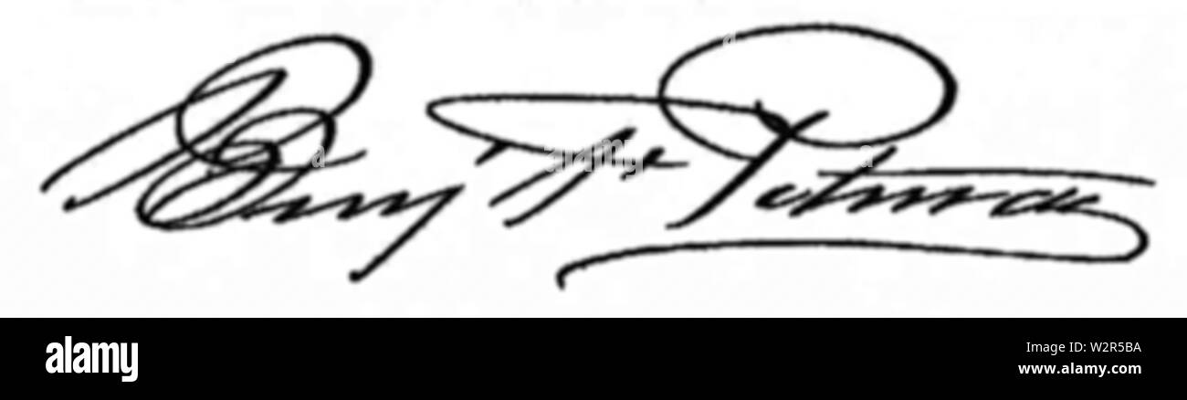 Benjamin Franklin l'Keolaokalani-1917 Pitman-signature Banque D'Images