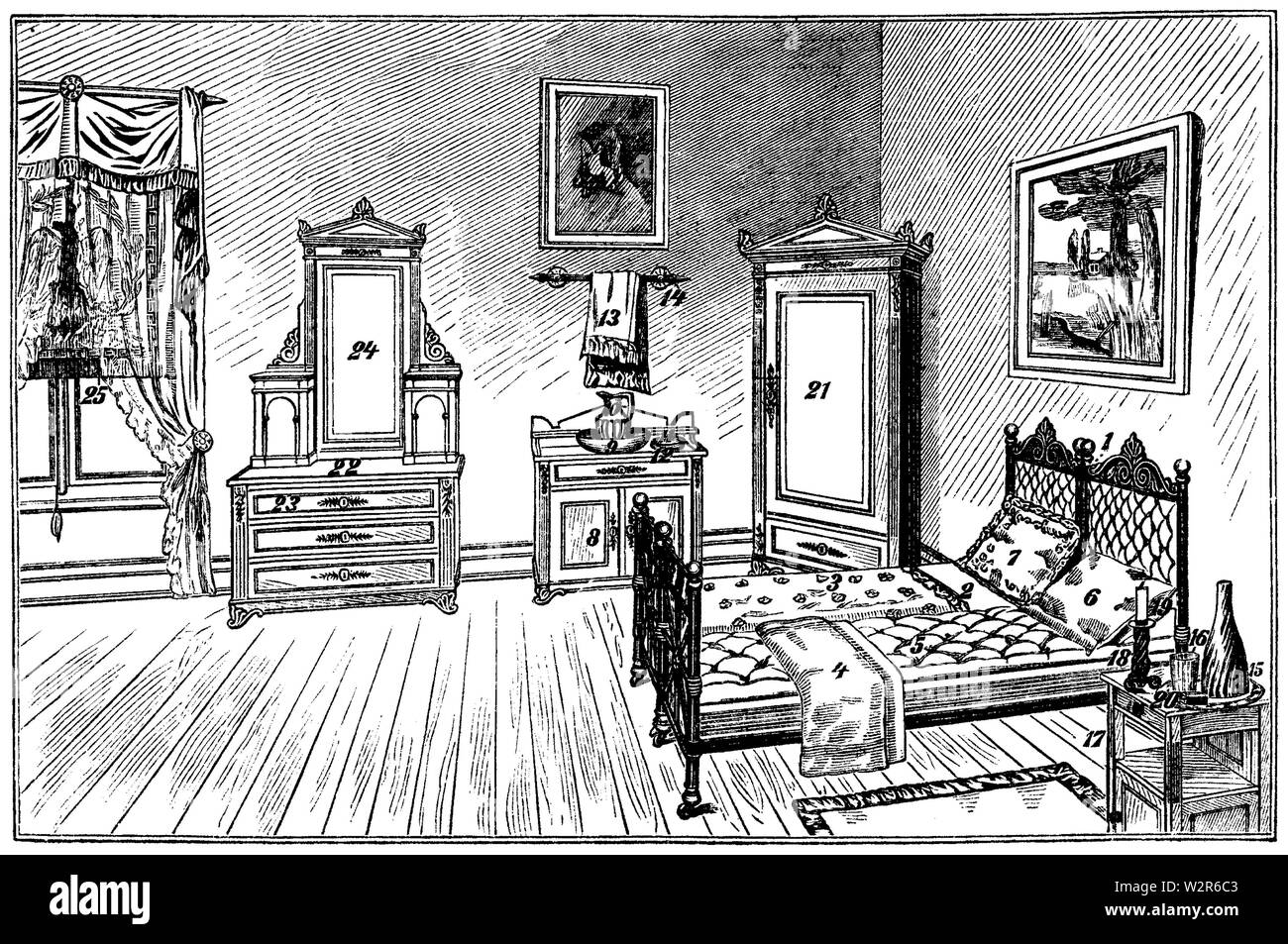 Bildtema sovrum Banque D'Images