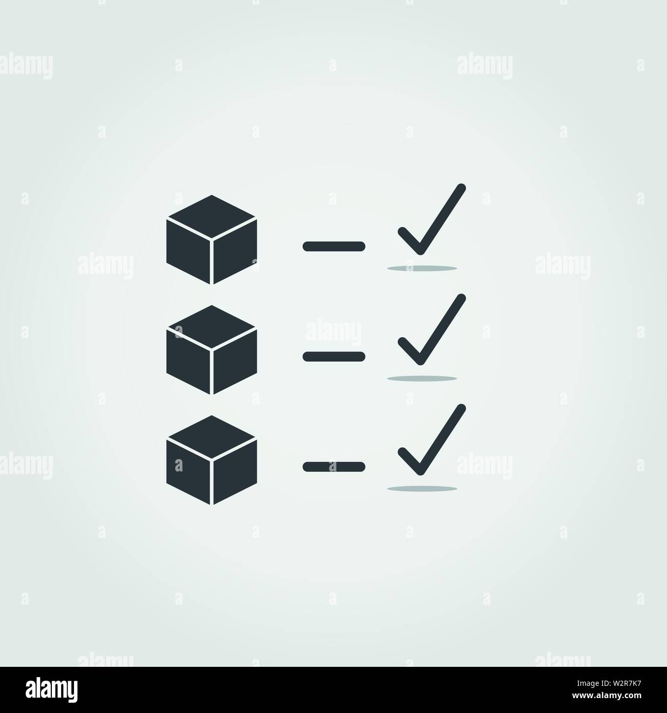 Icône de confirmation. Design monochrome créatif de la collection d'icônes blockchain. Icône de confirmation simple pour les illustrations mobiles et Web Illustration de Vecteur