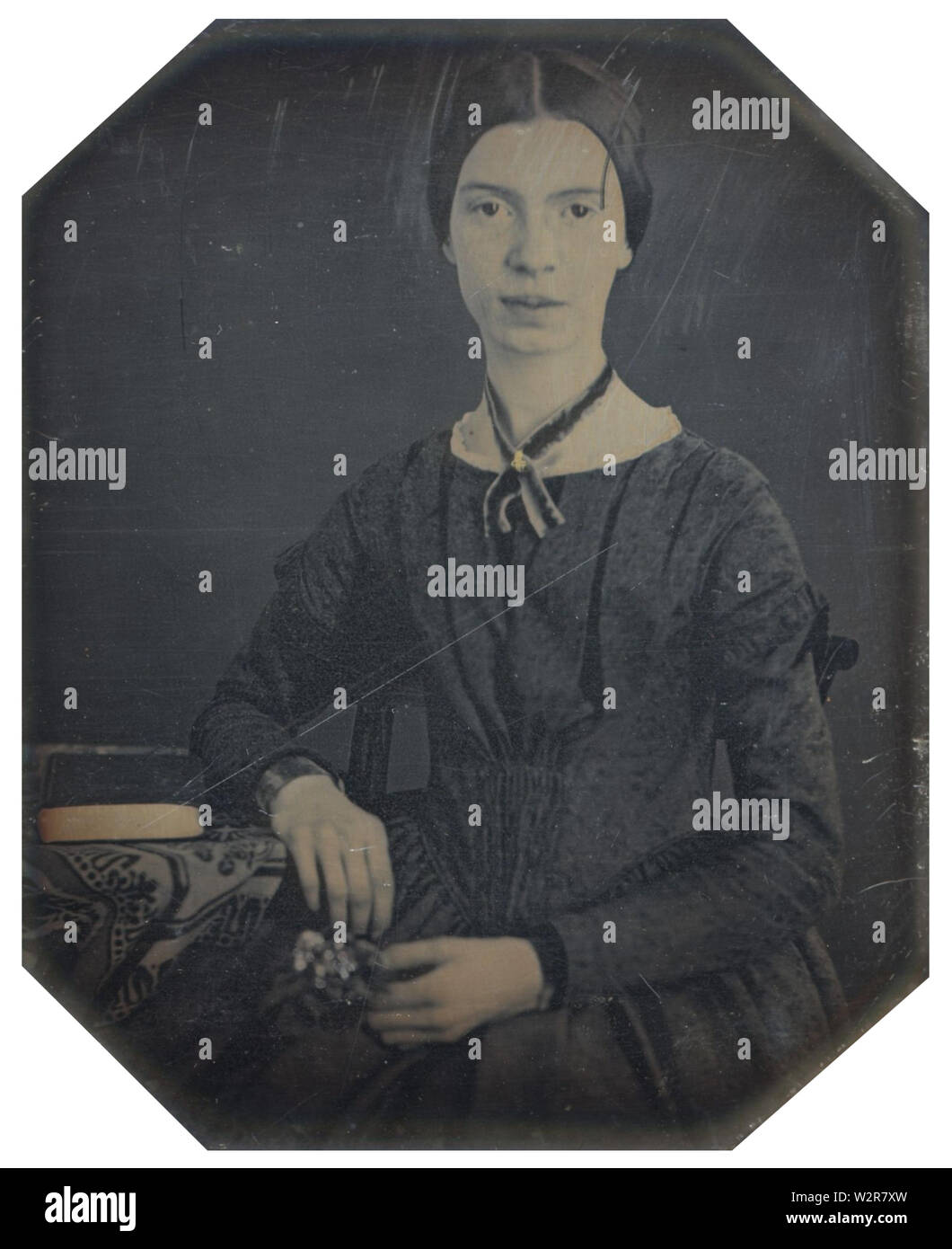 Photographie noir et blanc d'Emily Dickinson2 Banque D'Images