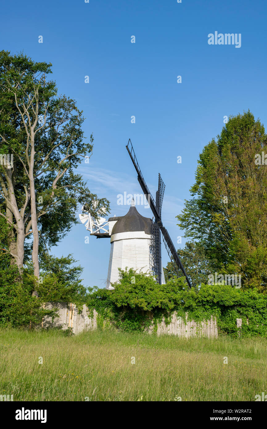 Cobstone Moulin, Turville Hill, West Wycombe, Buckinghamshire, Angleterre Banque D'Images