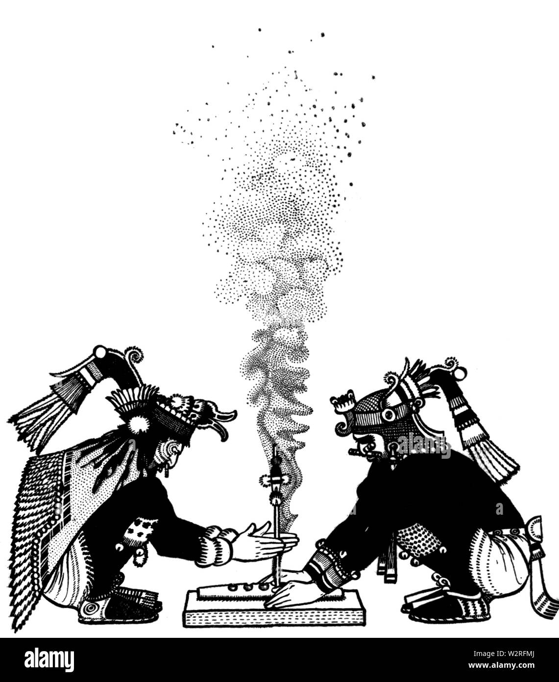 COM V2 D058 prêtres faire feu en préparation de nouvelle guerre Banque D'Images