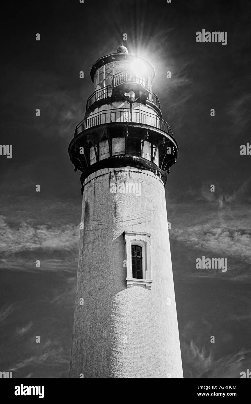 Vue aérienne de Pigeon Point Lighthouse en Californie, USA Banque D'Images