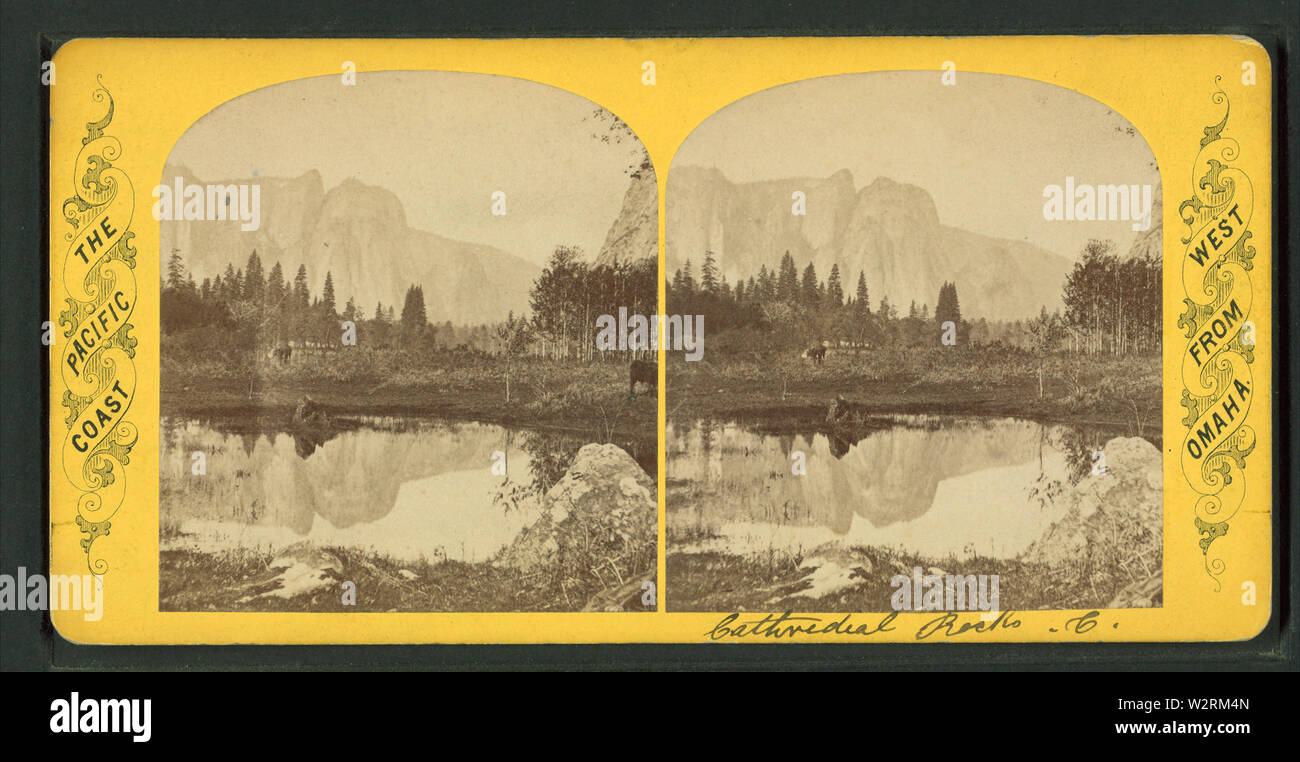 Les roches de la cathédrale C, de Robert N Dennis collection de vues stéréoscopiques Banque D'Images