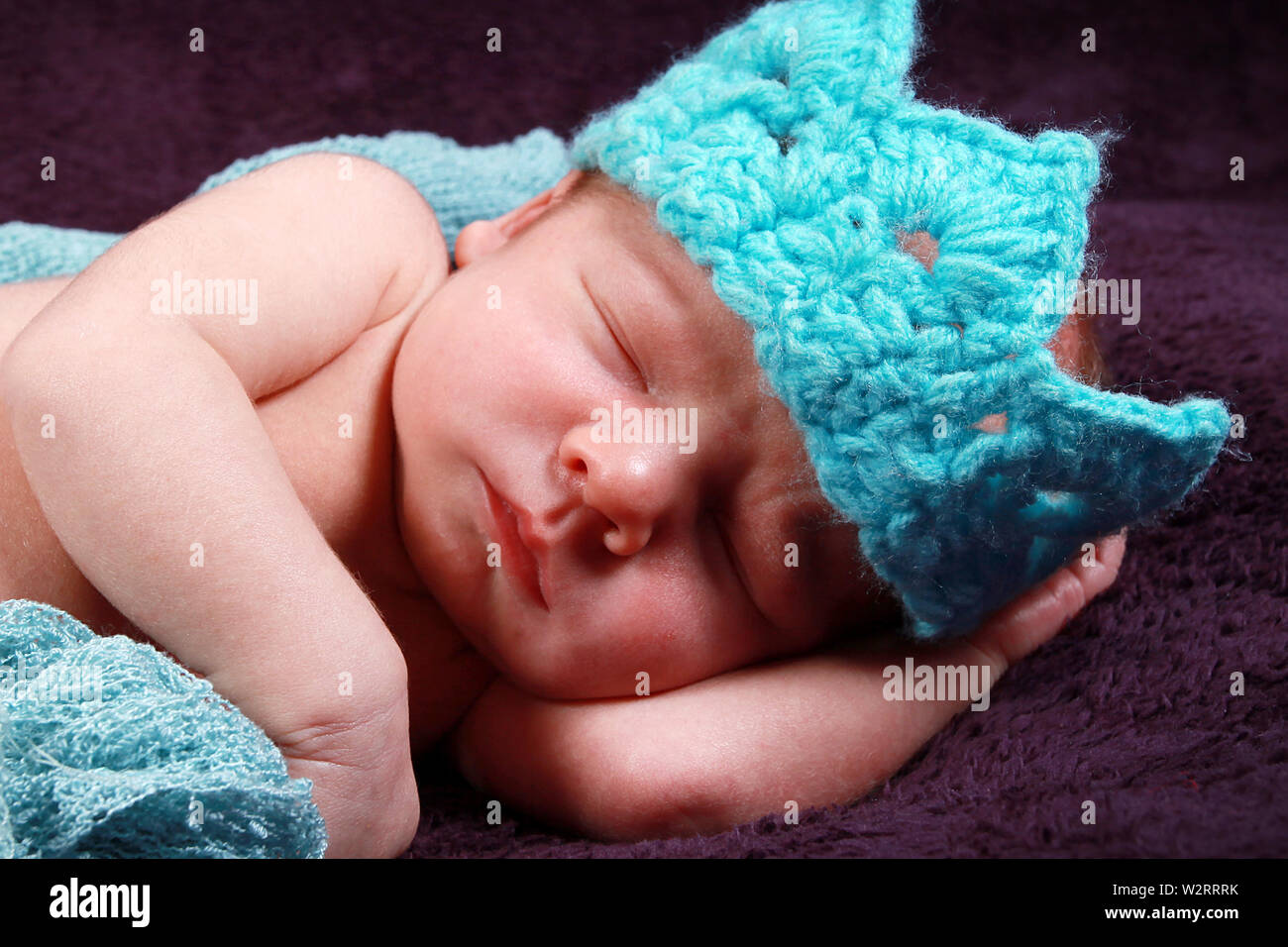 Baby Boy sleeping Banque D'Images