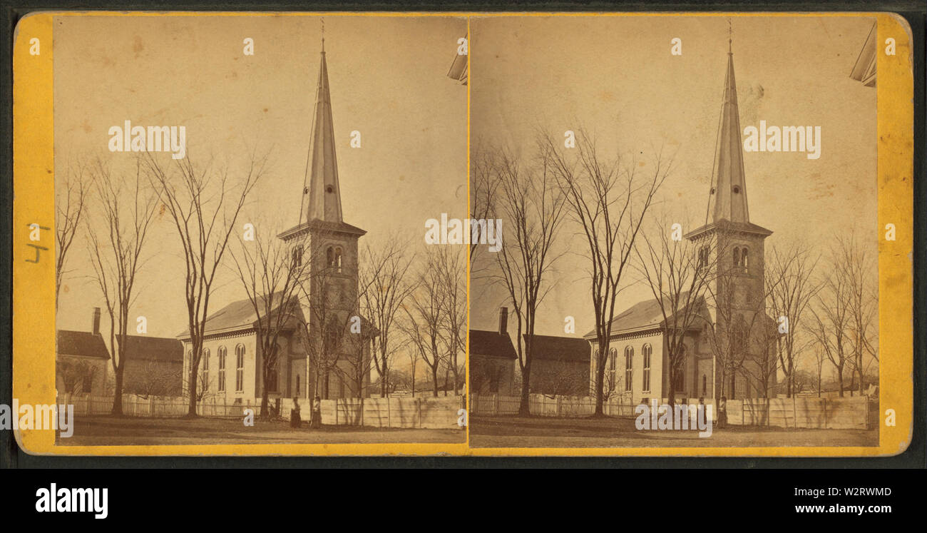 Église, Lincoln, Maine, par William P Dean Banque D'Images