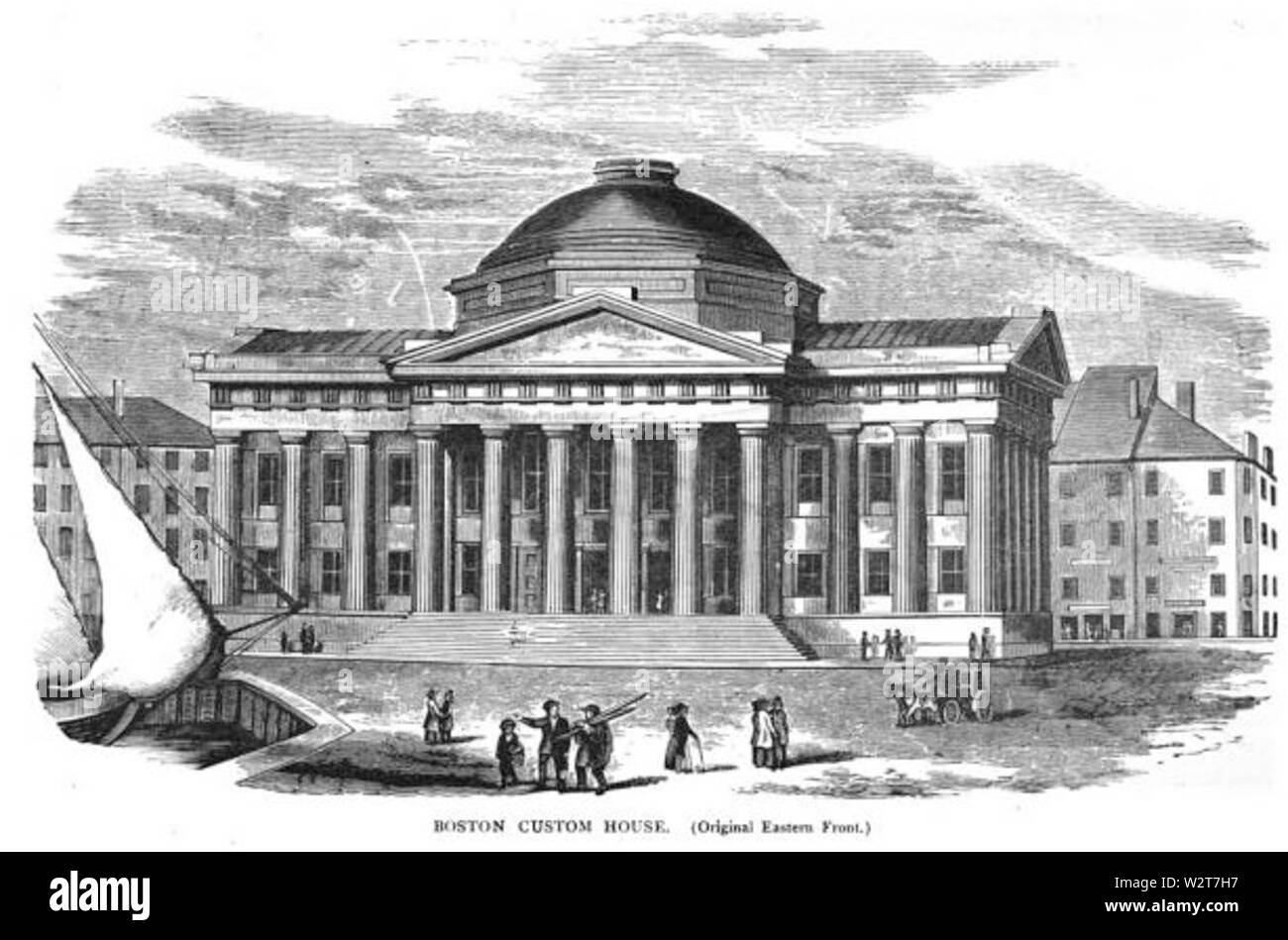 ByAbelBowen Boston Douane Banque D'Images