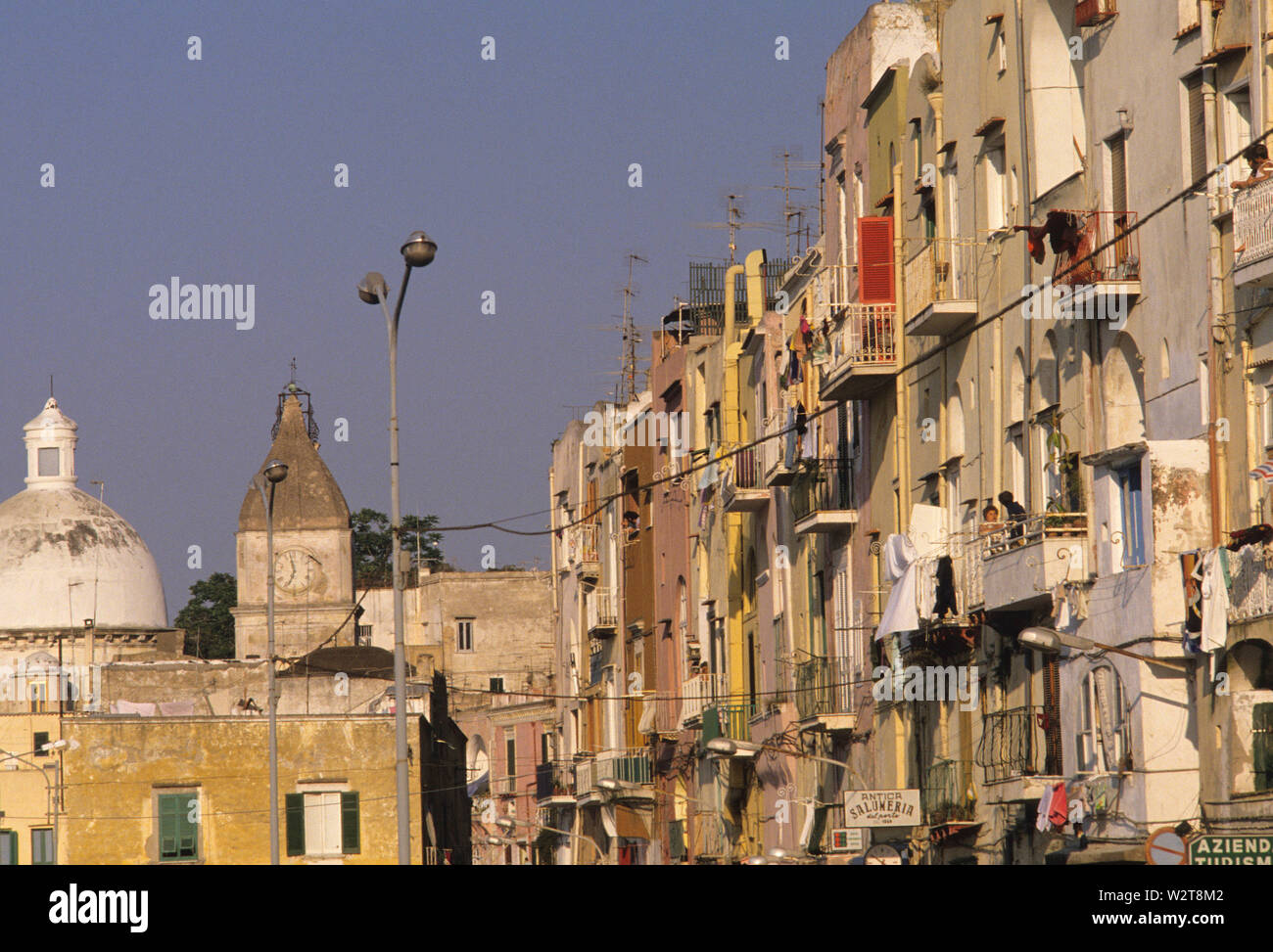 Marina del sancio cattolico, île de Procida, Campanie, Italie Banque D'Images