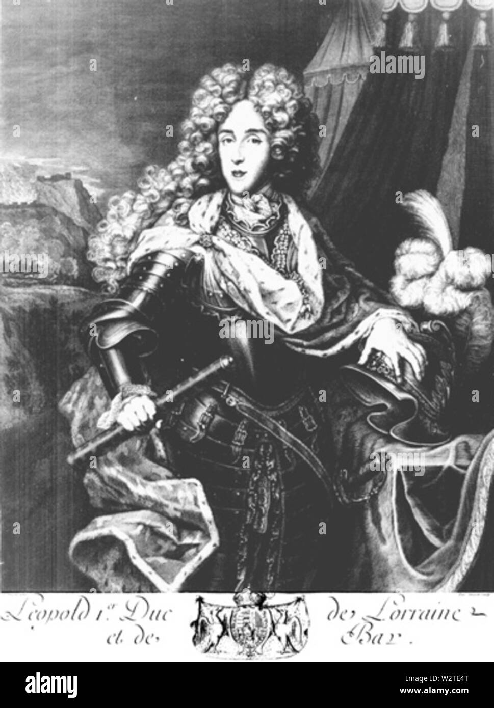 Dessin de Léopold I de Lorraine par un artiste connu Banque D'Images Dessin de Léopold I de Lorraine par un artiste connu Banque D'Images