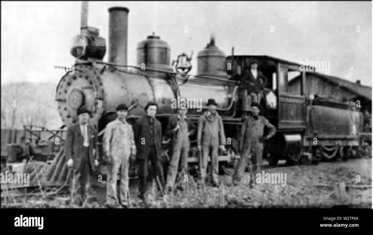NWC&et aucune locomotive 4 vers 1914 Banque D'Images