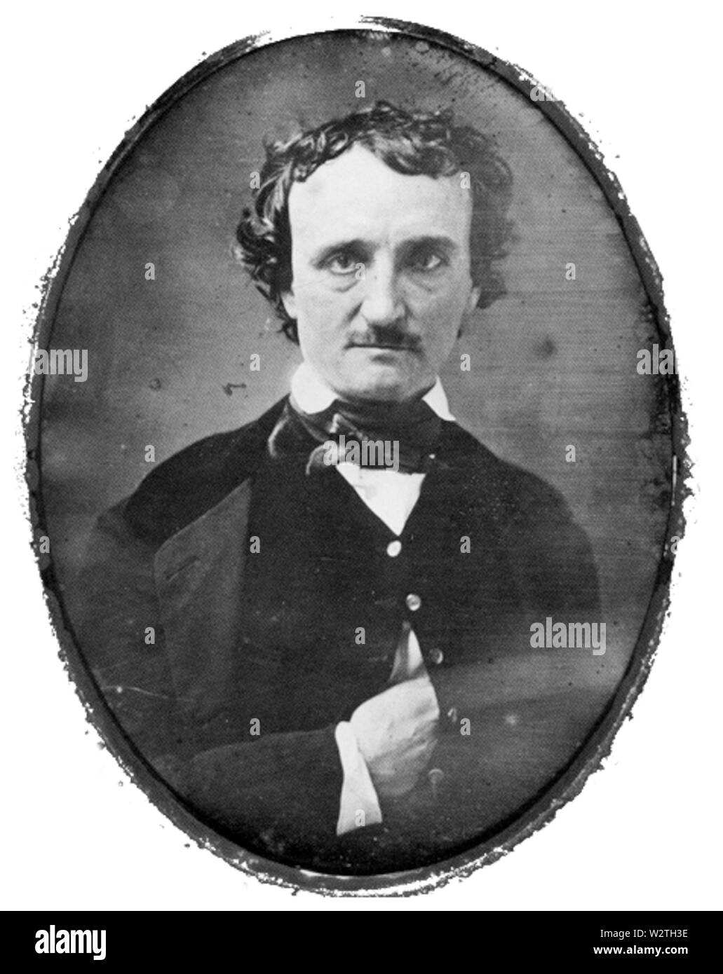 Edgar Allan Poe - Stella daguerréotype, 1849-sans-fond Banque D'Images