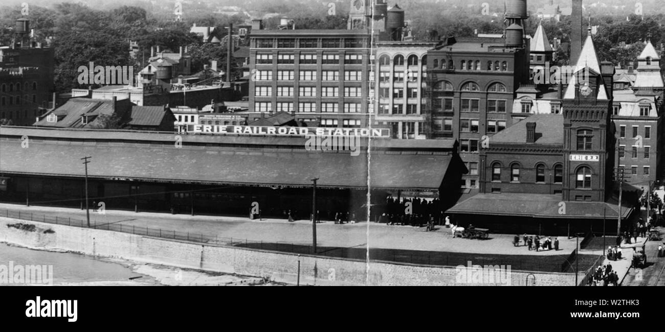 Eire Railroad Station 1906 alt view Banque D'Images