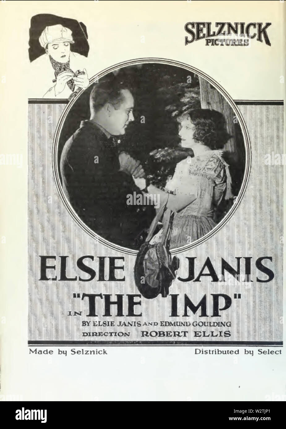 Elsie Janis dans l'Imp par Robert Ellis Film Daily 1920 Banque D'Images