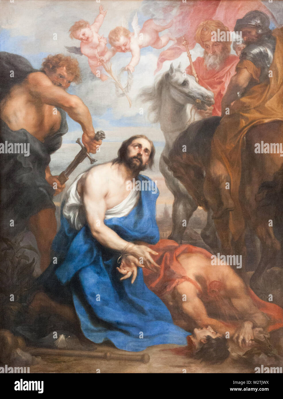 Valenciennes, France. 2017/9/14. La décapitation de Saint James (la plus grande). Actuellement affichée dans le Musée des beaux-arts de Valenciennes. Banque D'Images
