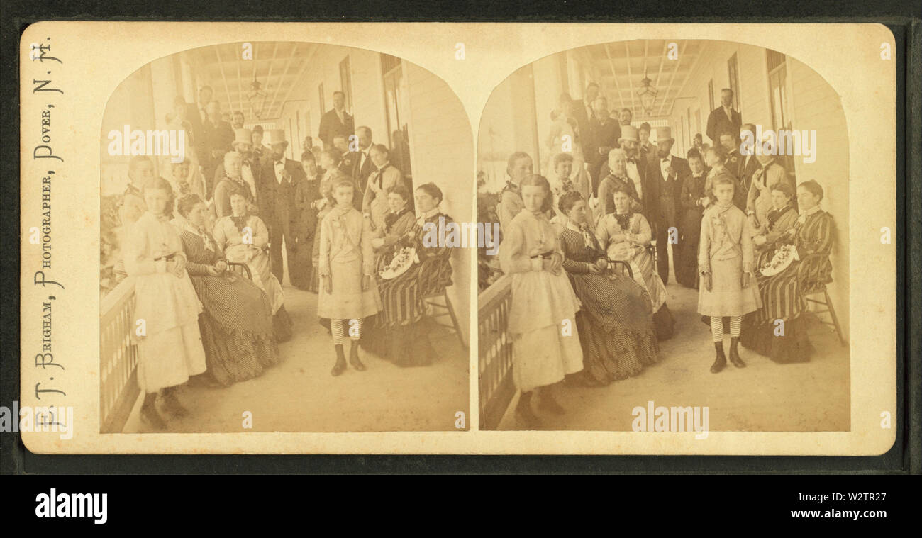 Portrait de famille, par E T Brigham Banque D'Images