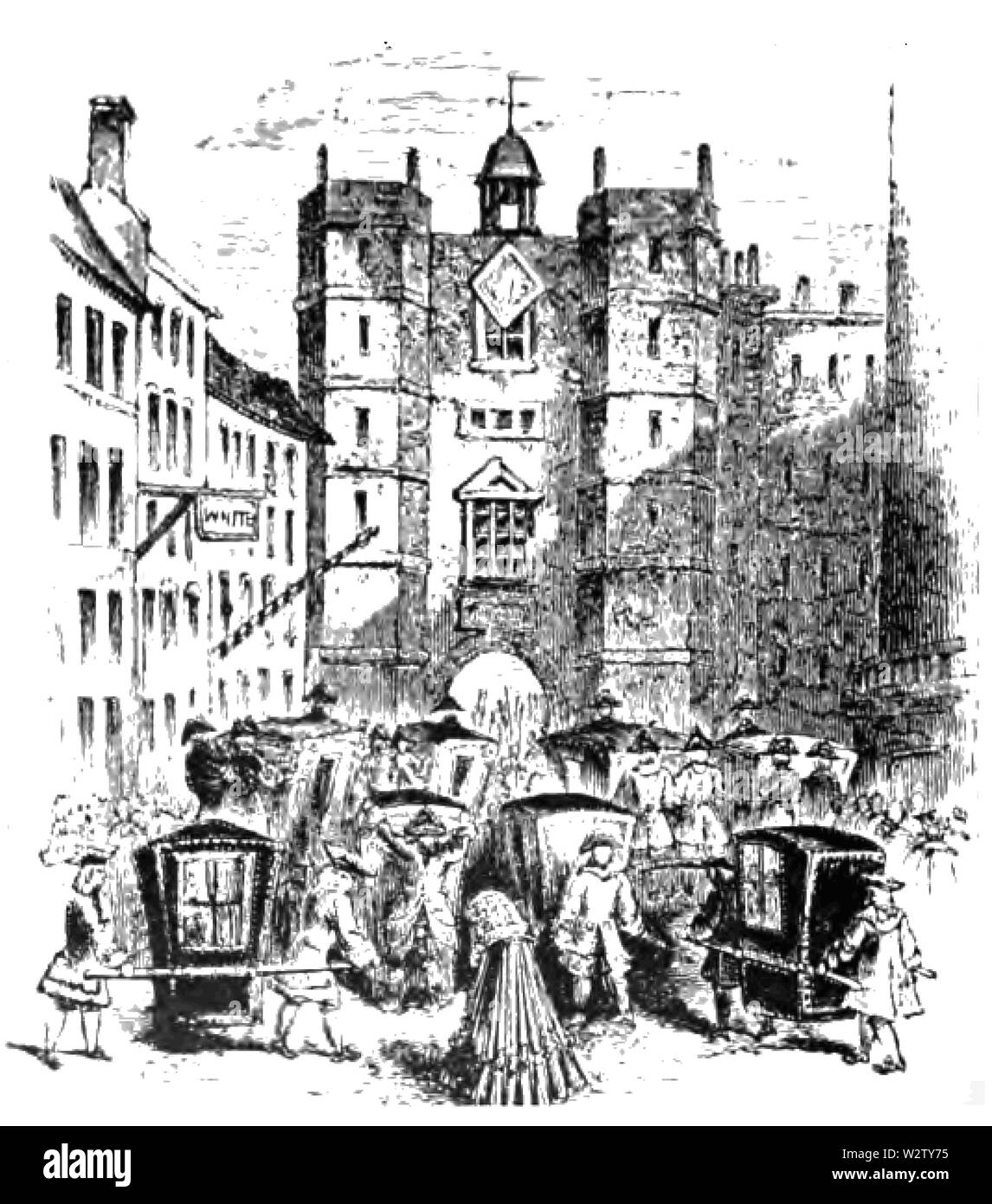 Fotg d165 cacao club blanc sur la gauche de Palais St James Banque D'Images