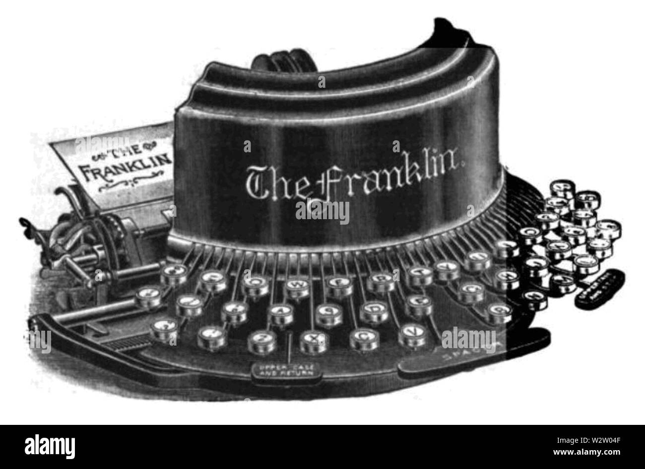 Franklin typewriter Banque D'Images