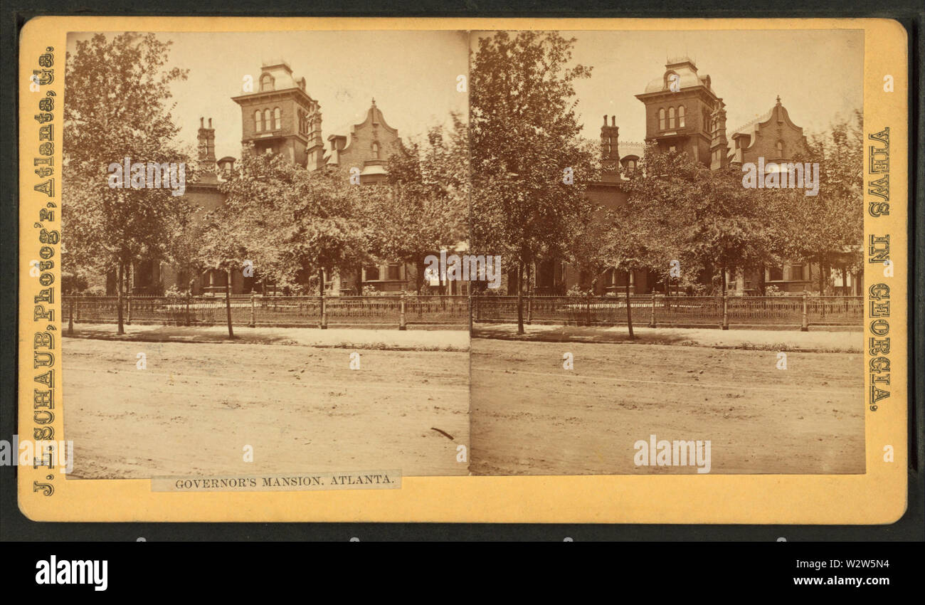 Governor's Mansion, Atlanta, Géorgie, par J L Schaub Banque D'Images