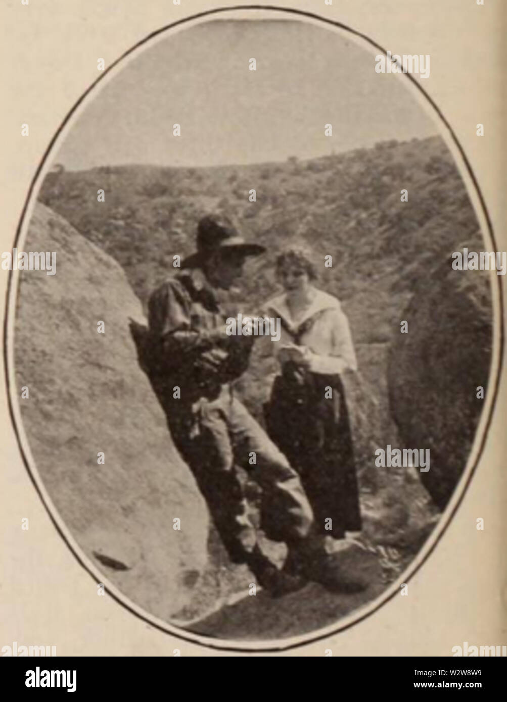 Harry Carey et Molly Malone Banque D'Images