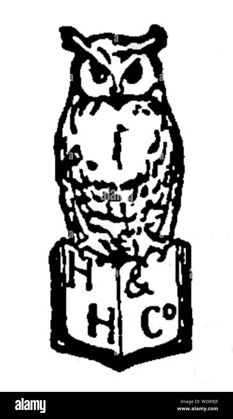 Henry Holt and Company Logo noir 1901 Banque D'Images