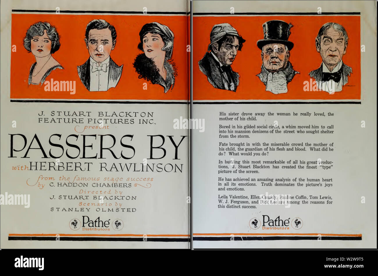 Herbert Rawlinson dans Passants 1 par J Stuart Blackton quotidien Film 1920 Banque D'Images
