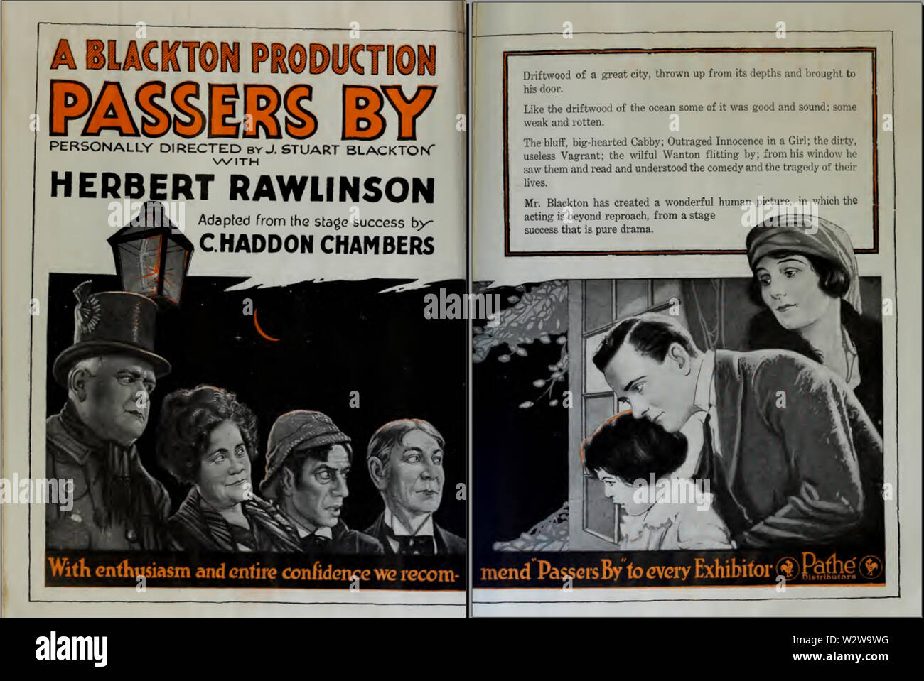 Herbert Rawlinson dans Passants 2 par J Stuart Blackton quotidien Film 1920 Banque D'Images
